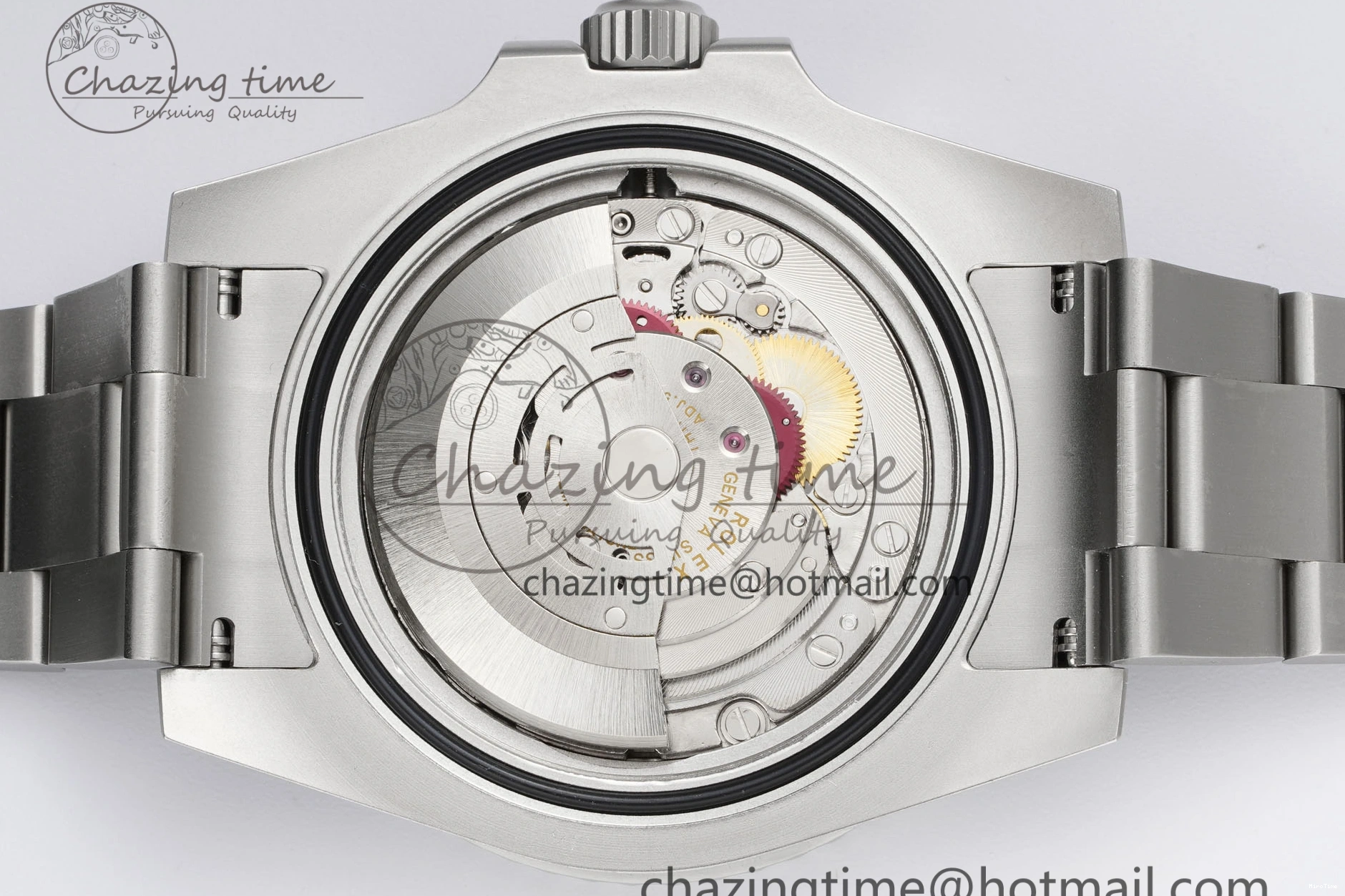 MiroTime 0104 Submariner Sandblasted DIWF Best Edition White Bezel Pink Dial Dial on SS Bracelet VR TravelReady 2066